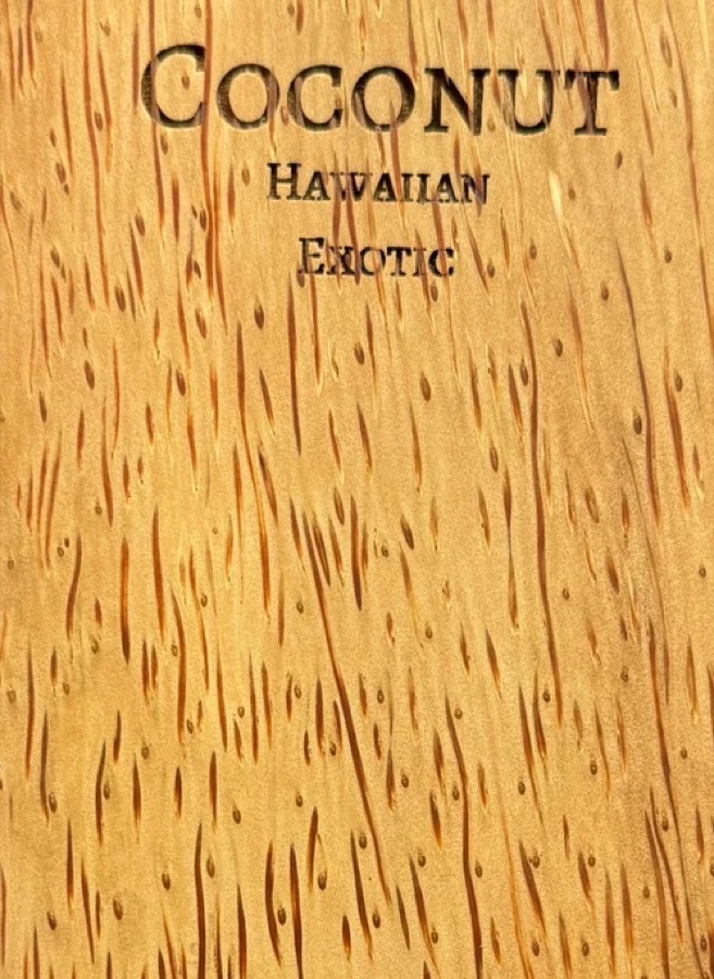 Closer detail of Coconut grain figure