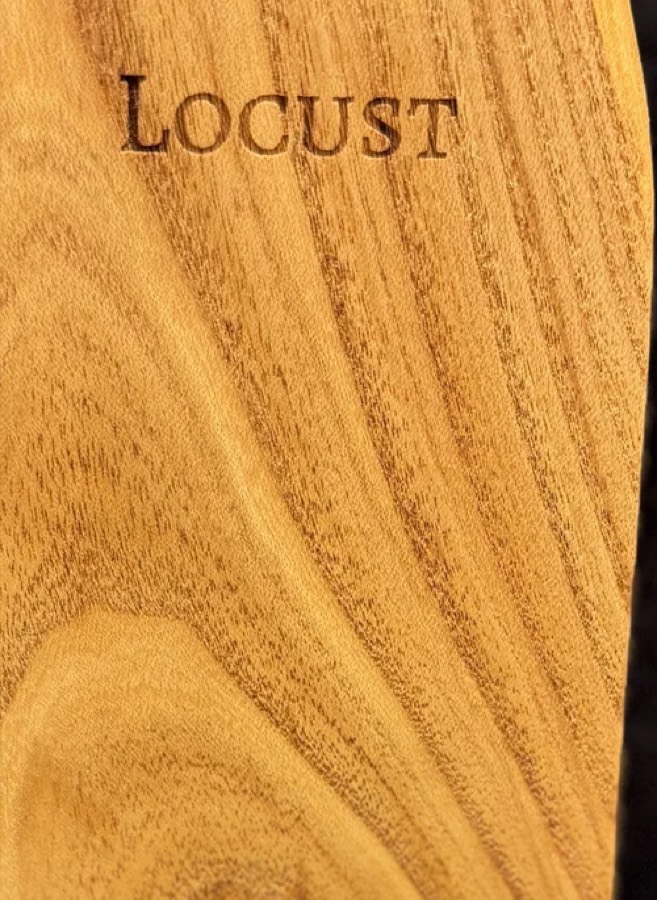 Closer detail of Honey Locust grain figure