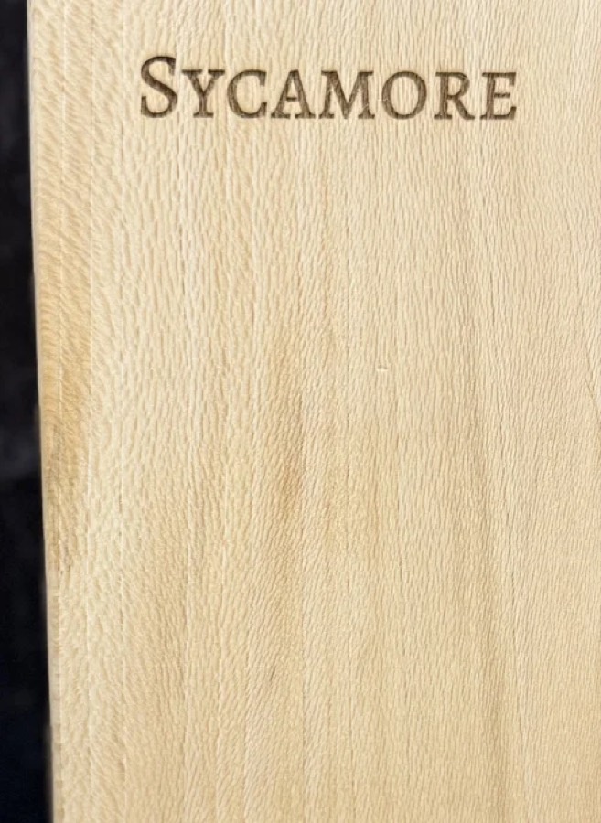 Closer detail of Sycamore grain figure