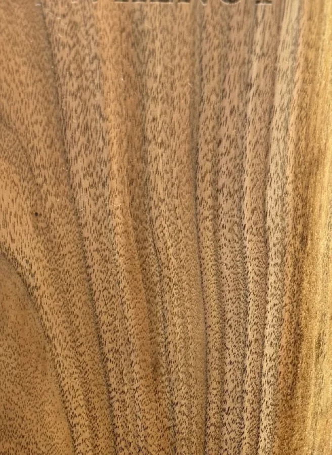 Closer detail of Walnut grain figure