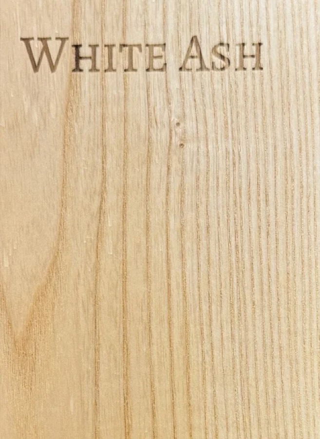 Closer detail of White Ash grain figure